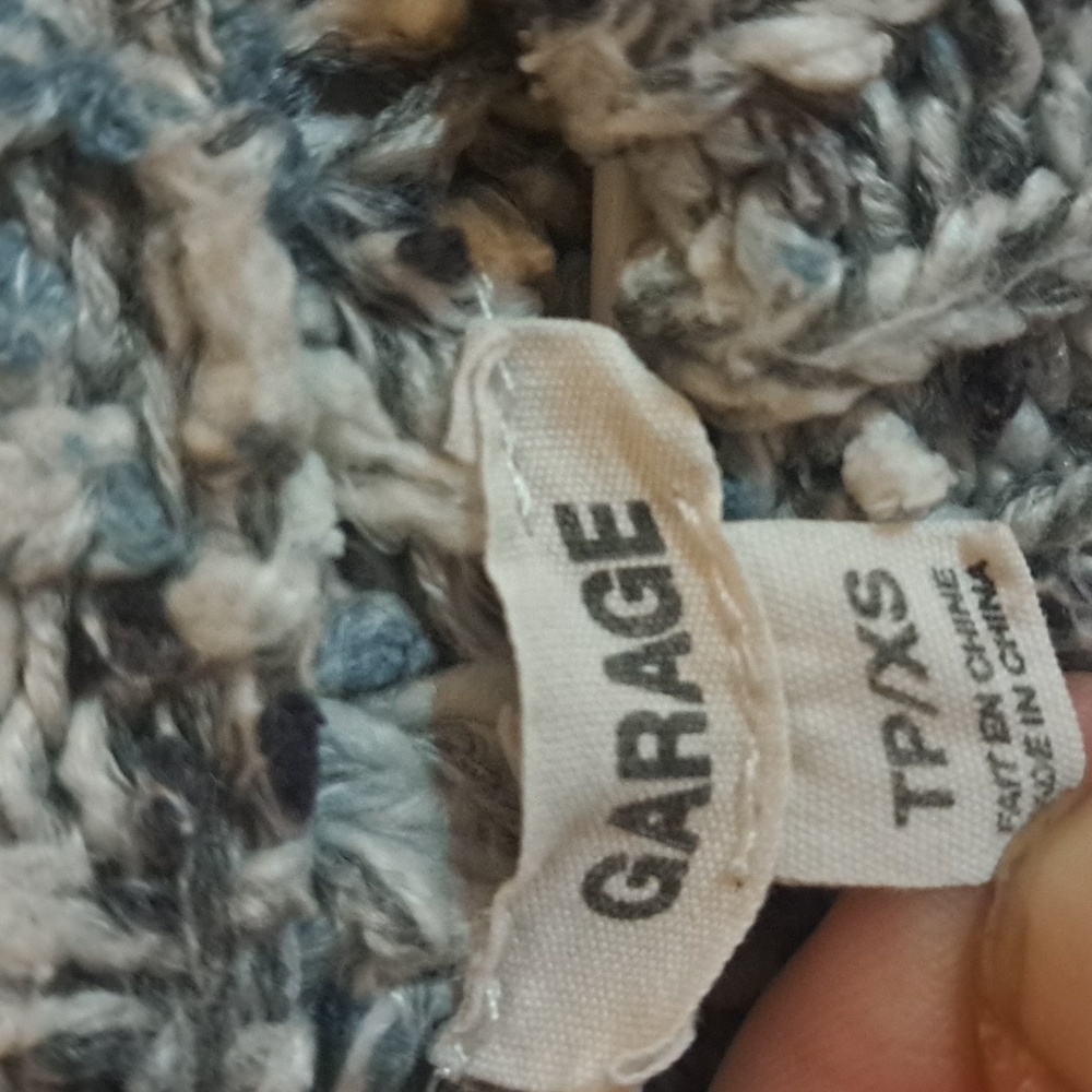 Garage Black and White Knit Women's Sweater - Picture 2 of 5